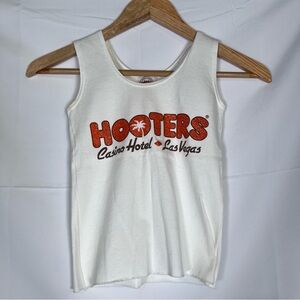 Vintage USA Hooters Girl Uniform Tank Top Las Vegas White Size XS
